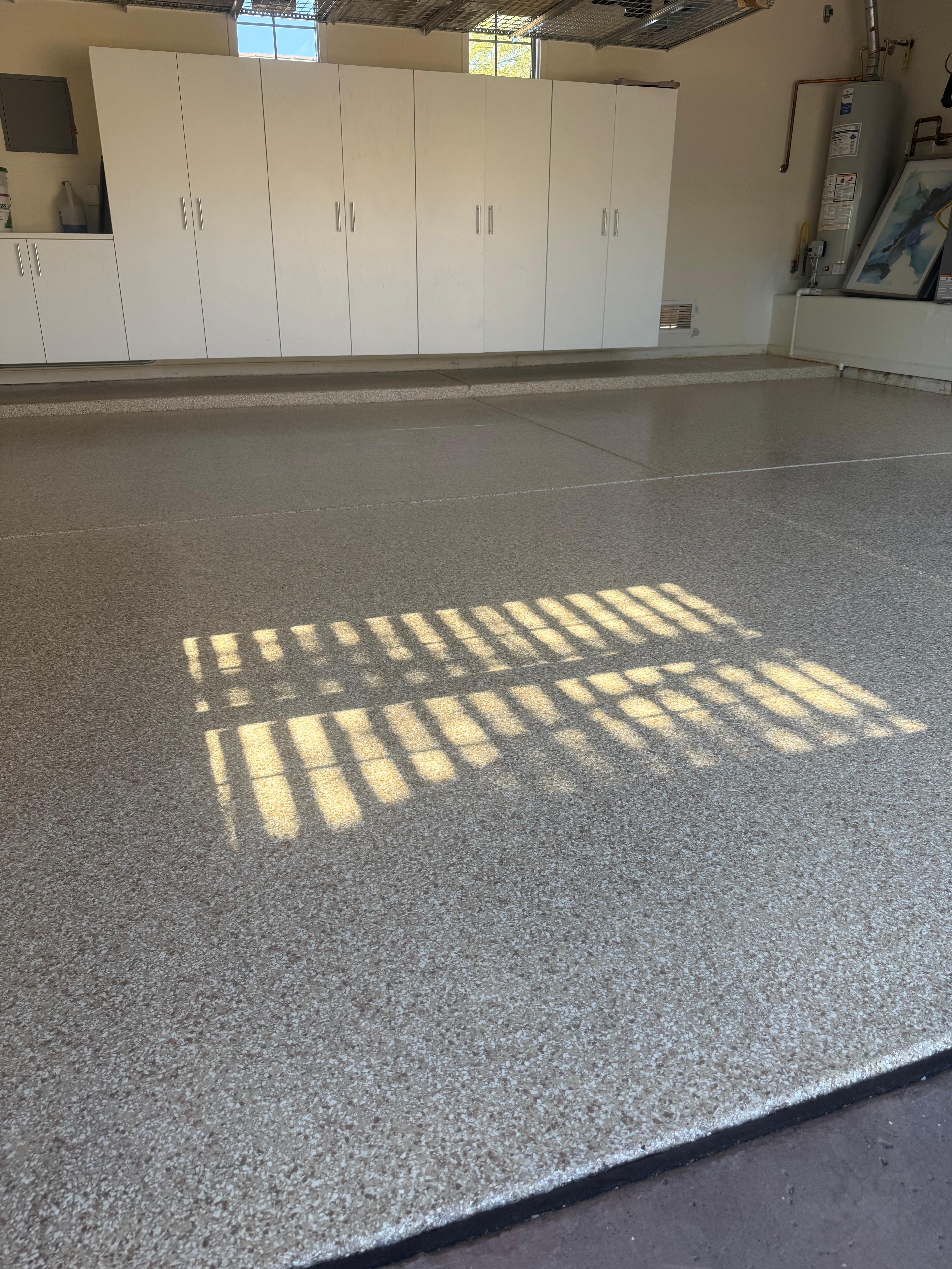 Epoxy garage floor