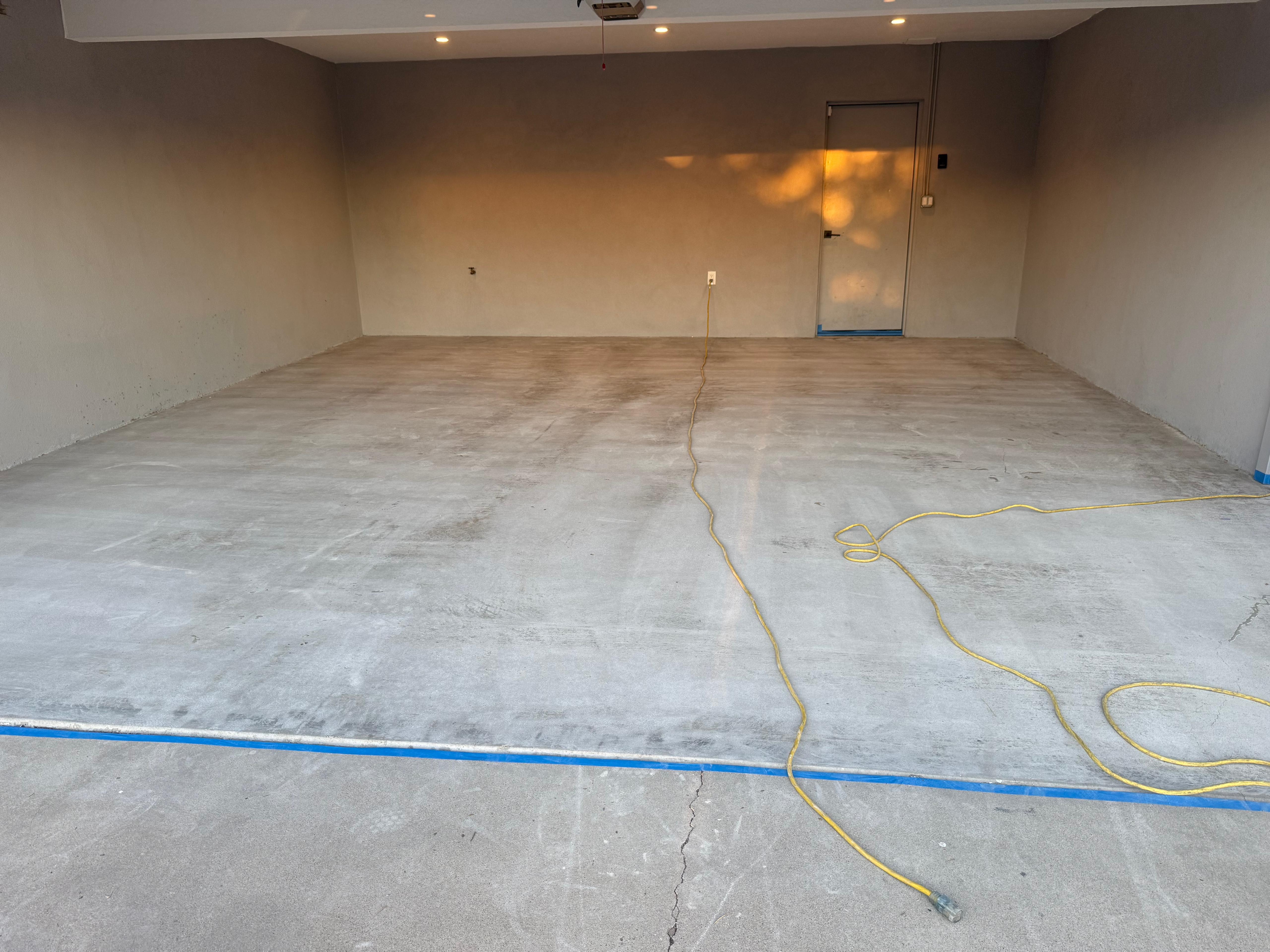 Epoxy garage floor